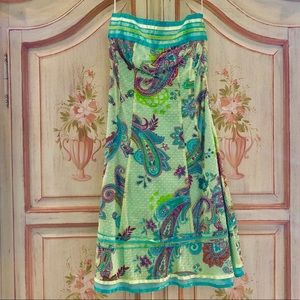 CYNTHIA STEFFE strapless floral Dress Size 2👗